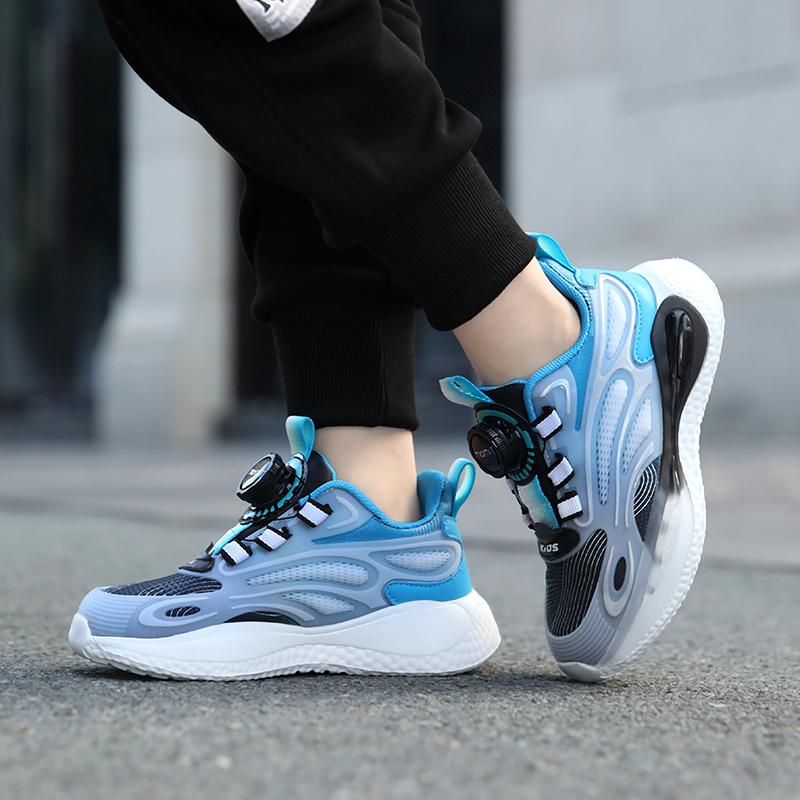 28-40 Children's Large Lightweight Breathable Fashionable Double Mesh Sports and Leisure Shoes Outdoor Running Shoes