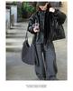 Girls' Stylish Korean Leather Jacket - 2025 Autumn/Winter Padded Coat for Big Kids