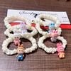 Cartoon Labubu Off-white Elastic Hair Tie for Women & Kids