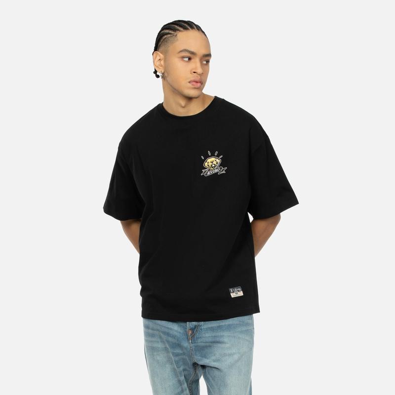 Evisu Diamond Daruma Cotton T-shirt 2ESHTM4TS1074LFCT