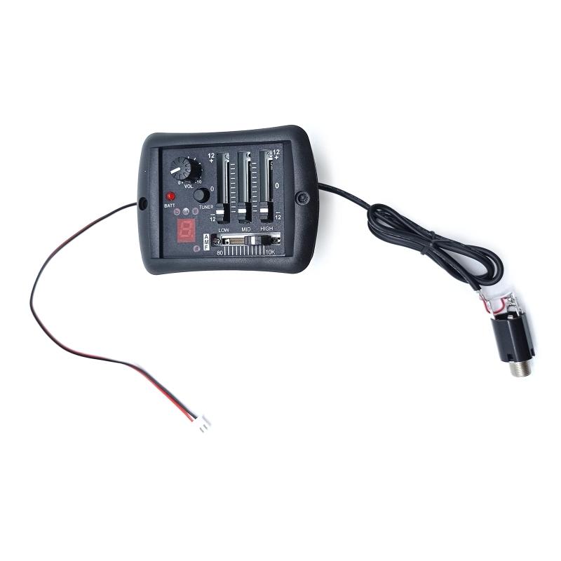3 Band Preamp Equalizer Tuner Piezo Pick-up Acoustic Guitar Pickups Piezo Pickup for Acoustic Guitars