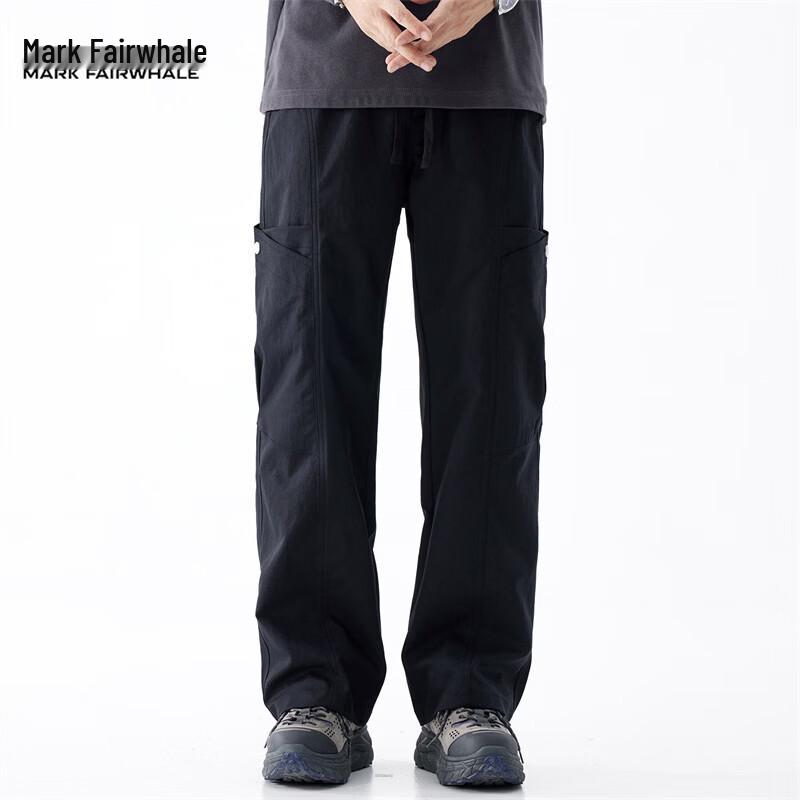 MARK FAIRWHALE Men's American Style Multi-Pocket Cargo Pants