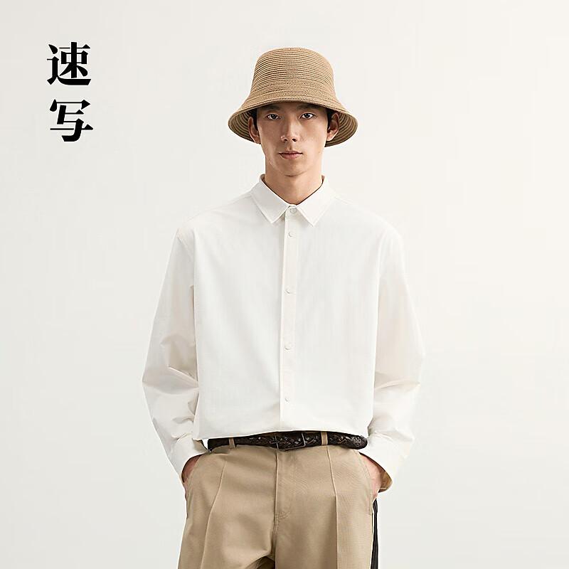 

CROQUIS Men s 2025 Spring Long-Sleeve H-Line Shirt L