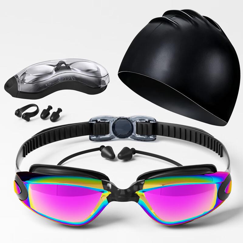 Junwen HD Anti-fog Swimming Goggles Set
