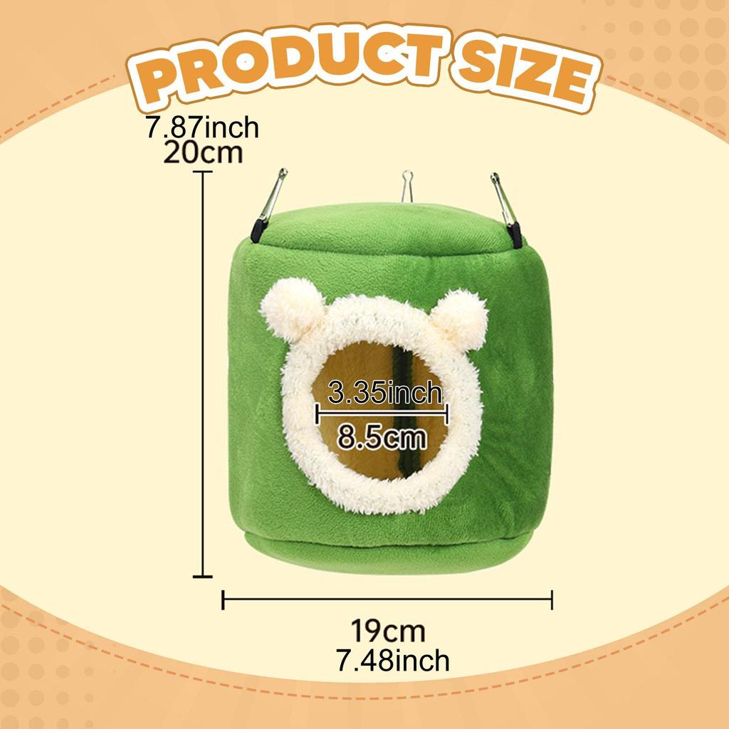 Warm Bird Nest Convenient Velvet Bird Bed Nest for Cockatiels Budgies Conure