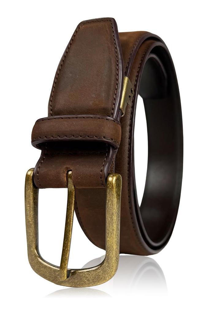 Kameto Bag Manufacturing Genuine Leather Belt In 4 Comfortable Leather with Holes Perfect for Business Casual and Comfortable Dark Size Co., Ltd.