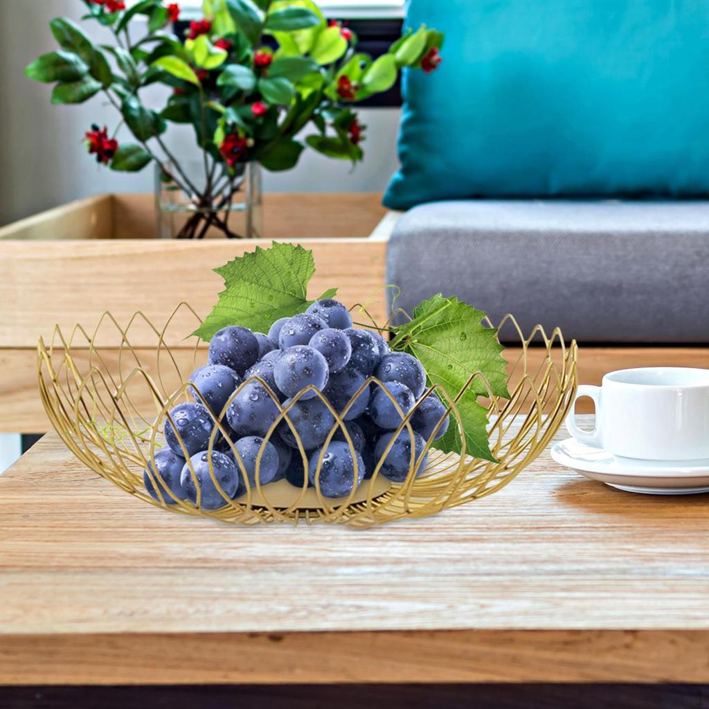 Fruit , Centerpiece Decorative Countertop Holder for Kitchen Counter, Plate Storage