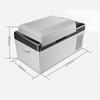 40W 20L Portable Mini Fridges Car Home Refrigerator Freezer Travel Camping Boating Caravan Bar With APP Conrtol 570*320*320mm