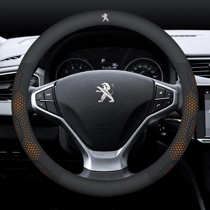 Car Steering Wheel Cover For Peugeot 106 107 108 206 207 208 301 307 308 406 407 408 508 607 2008 ZL 3008 4008 5008 GT RCZ Rifter