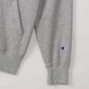Champion Long Fleece Oxford Gray Men's Full-Zip Hoodie, Sleeve, Lining, One-Point Logo, Basic, C3-W104Z,