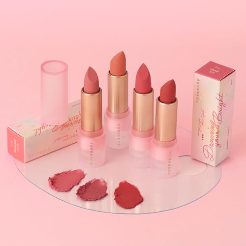 FORENCOS Alright Mood Chiffon Lippenstift, 3,2g, Semi-Matt, Stark Feuchtigkeitsspendend (03 Charmant, Standard)