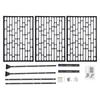 Outdoor Privacy Screen, Black Windproof Fence Panel for Patio Garden, Decorative Room Divider, Mesh Shade Panel, 90x40x190cm