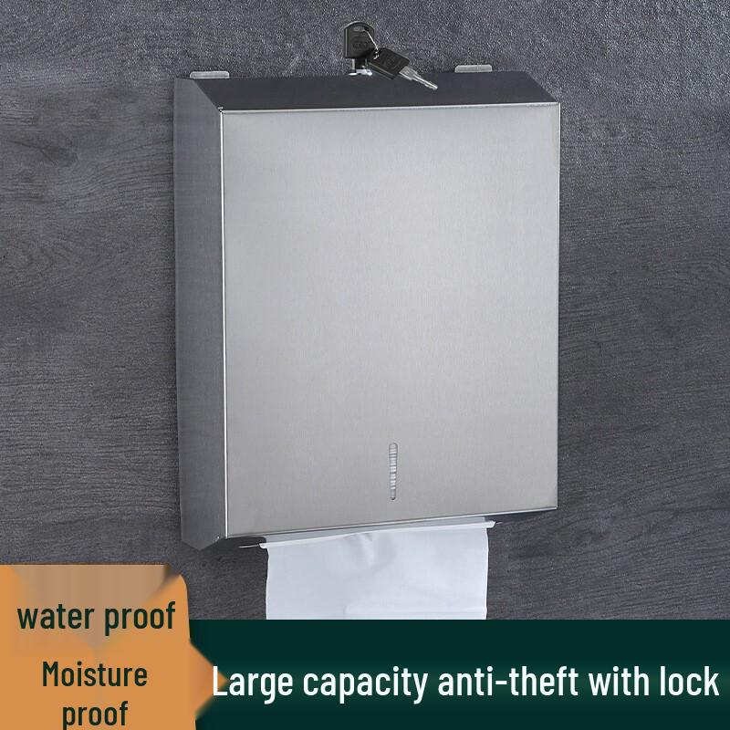 Stainless Steel Waterproof Tissue Box Holder for Bathroom