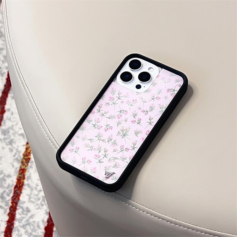 Custodia Protettiva per Telefono Wildflower Hot 3D Lilypad Floreale wf per iPhone 15pro 12 13 14 15 16 Pro Max 16 Plus 16pro Rosa rosa wf Copertura