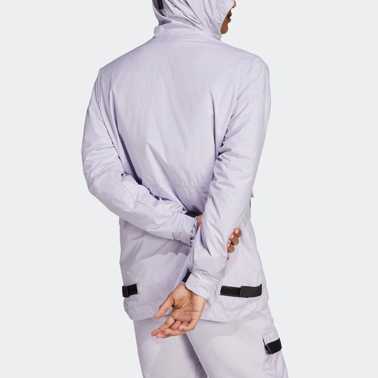 Adidas Made To Be Remade Wind Anorak Solid Color Logo Sports Outdoor Hooded Jacket Men Jackets Silver HN2957