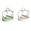 Clear Travel Birdcage with Ventilation Hole Birdcage Parrot Carriers with Waterer Bottle for Small Birds