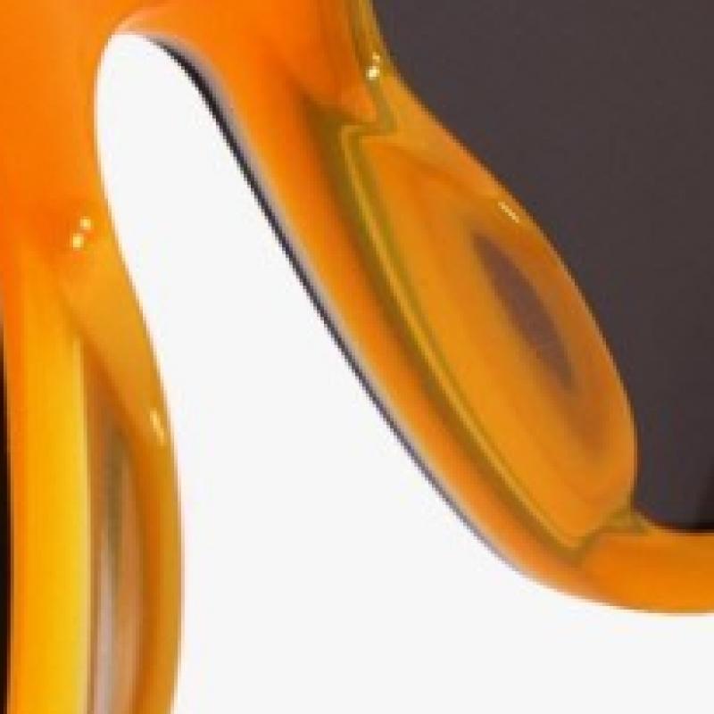 Puma Pu0088sk 002 Ripper Square Horn Rimmed Over Asian Fit Mirror Sunglasses