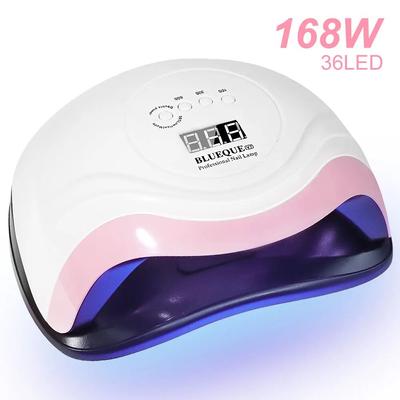 LED Nail Lamp For Manicure 168W Nail Dryer Machine UV Drying Lamp For Curing UV Gel Nail Polish With Mot