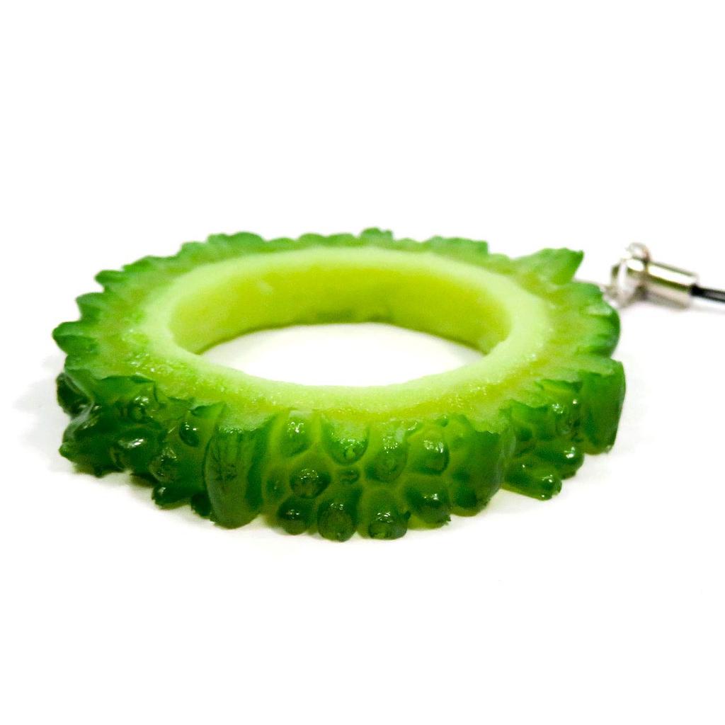 Food Sample Strap Bitter Melon that looks like it could be eaten 244OS -
