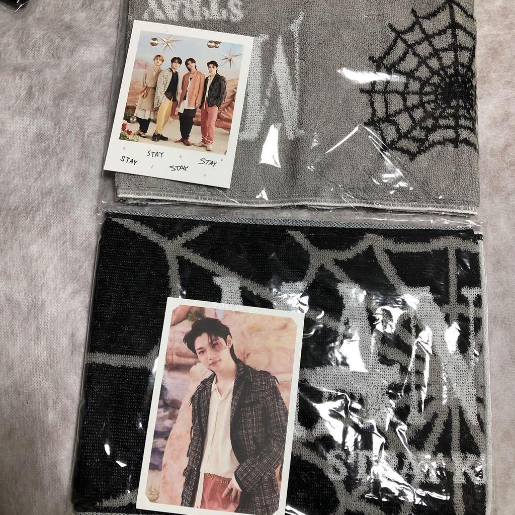 [POUŽITÉ] Sleva na tričko Stray Kids M, ručník do tlumiče 2 kusy 3 položky