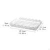 Rectangle Serving Tray Decorative Display Clear Tea Water Plate Rectangular Art for Kitchen