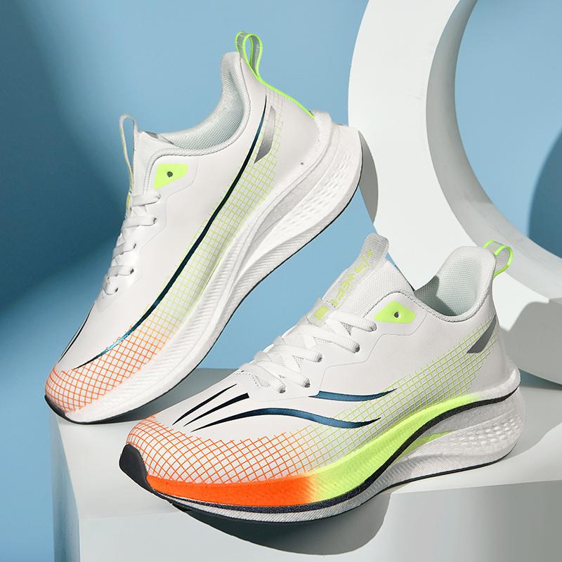 Anti-splashing leather surface student special running shoes 2025 new men's wear-resistant training running shoes non-slip sports shoes women