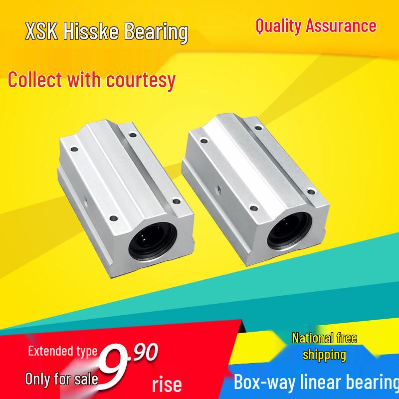 Extended Linear Bearing Pillow Block for Shaft Rail - SMA SCS 6 8 10 12 16 25 30LUU