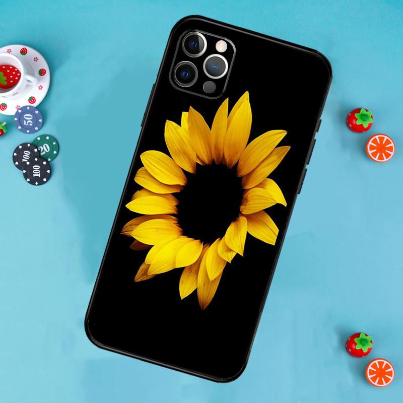 Sunflower Phone Case For iPhone 17 Air 16 15 14 13 12 11 Pro Max 12 13 mini 15 16 Plus 16e Cover Funda