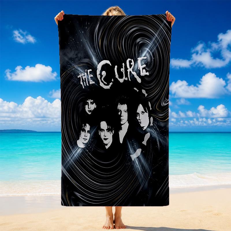 The Cure Druck Mikrofaser Strandtuch Sand?Leichtes, widerstandsfähiges Handtuch für Schwimmen, Outdoor und Reisen