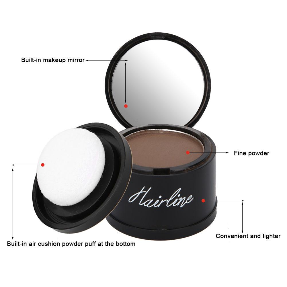 Waterproof Hairline Powder Women Girl Makeup Hairline Shadow PowderLight Brown