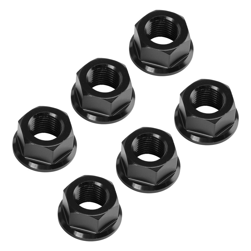 6x Hinterradritzelmuttern M10 x 1 Schwarz Für Ducati 1098 1098S 1098R 1198 S 2007-2011