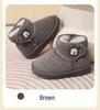 Babu Dou 2025 Winter Children's Snow Boots - Warm Velvet-Lined for Boys & Girls