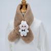 Plüsch-Winter-Schal im koreanischen Stil, Süßer und warmer Nackenschutz für Mädchen und Schülerinnen