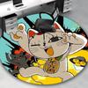 1pc Anime Cat with Binoculars Round Carpet - Office Chair Mat, Non-Slip Rug for Home Decor, Seasonal Gift, Suitable for Office, Living Room