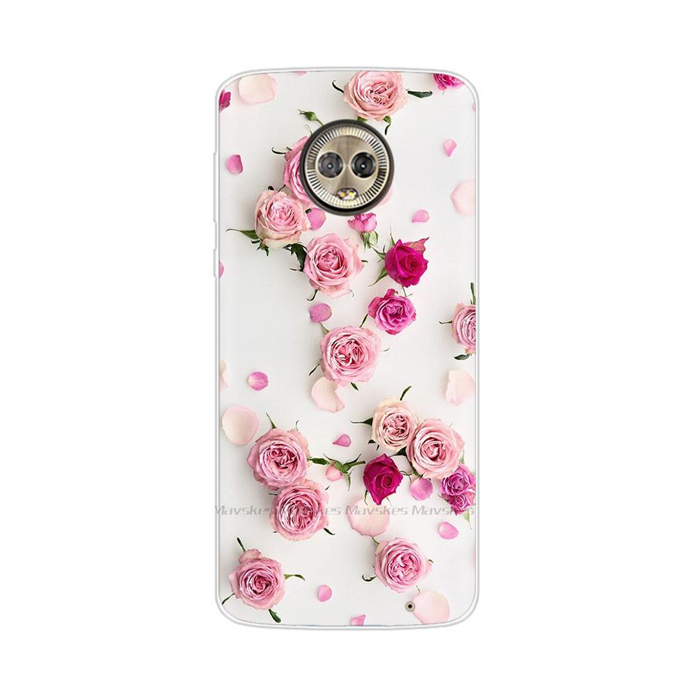 For Moto G6 Play Case TPU Soft Paint Animal Silicone Clear Cover for Motorola Moto G6 Play Plus G6Play Cases Protective Shell
