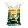 Bicchiere da Whiskey Rotante, Tumbler a Forma di Pallone da Calcio Rotante a 360 gradi, Bicchiere da 245 ml per Bere Bourbon per Bar di Casa, Regalo per Uomini