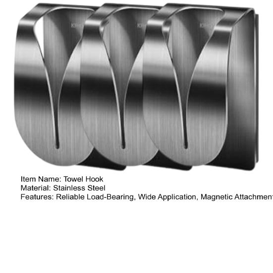 Magnetic Towel Hook Stainless Steel Towel Holder Rust-Proof Strong Magnet Kitchen Towel Dish