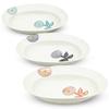 Kunzangama Oval Medium Small Bowl Hasami Made In 20 X X Cm X X Dahlia 3 Colors J-kitchens Set, Ware, Japan, 14.5 4.8 (8.2 5.7 1.7 Inches), Design,