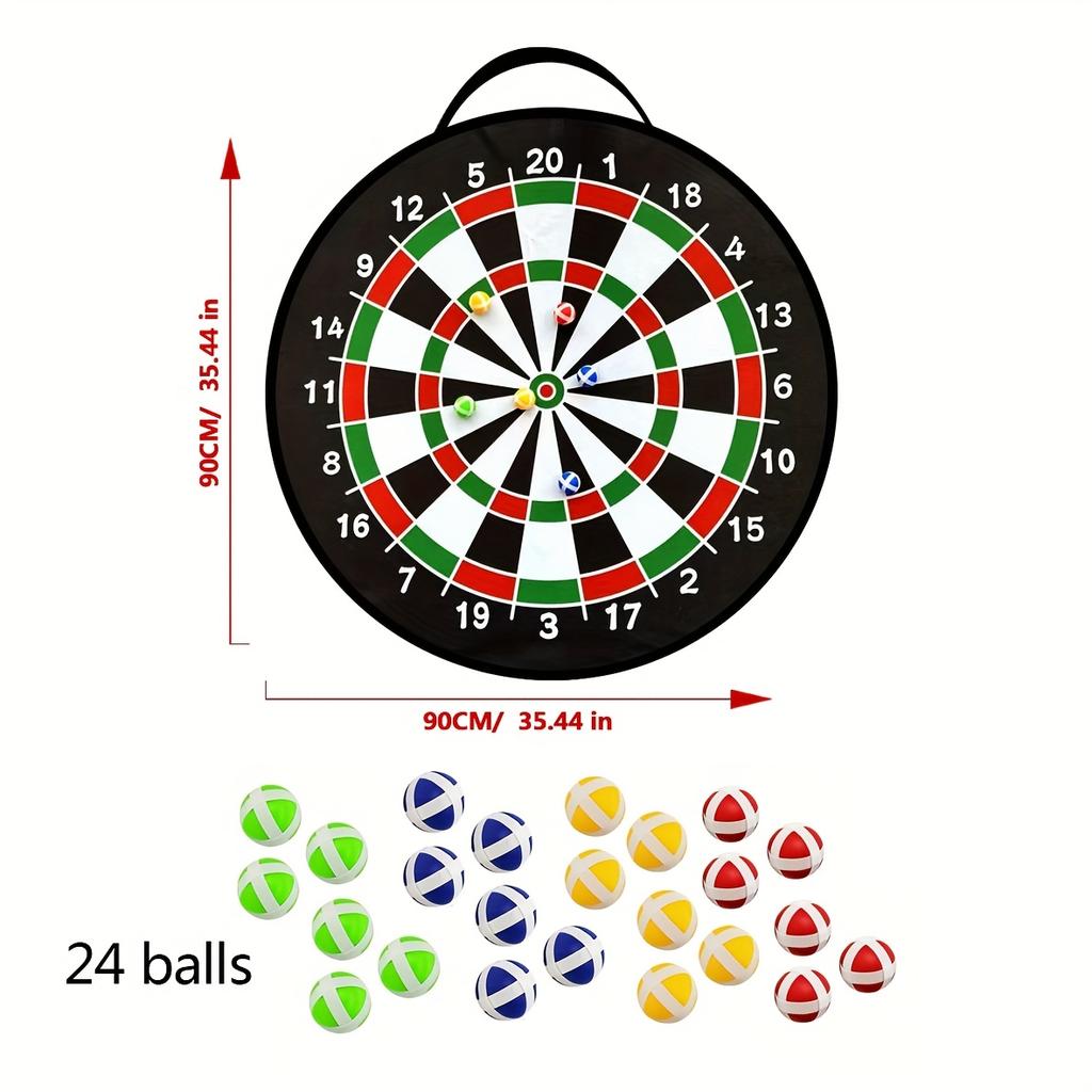 90.02 Cm Super Large Sticky Ball Darts Board Set, Perfect for Friend Gatherings, Party Games, School Multiplayer Competitions