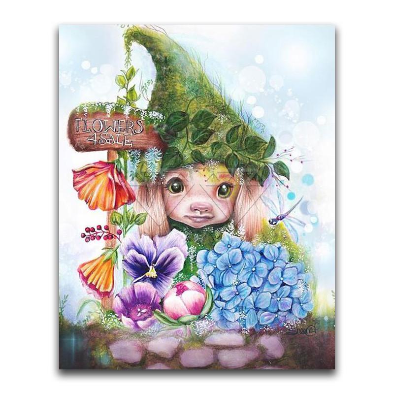 5D-Diamant-Malerei-Set zum Selbermachen, Bildschirmmädchen, Diamant-Stickerei, Strass-Dekorationen für Zuhause