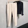 Frühlings- und Herbst Herren Einfarbig Slim Fit Kleiner Anzughose Gerades Bein Locker Lässig Mode Elegant Pendler Anzughose