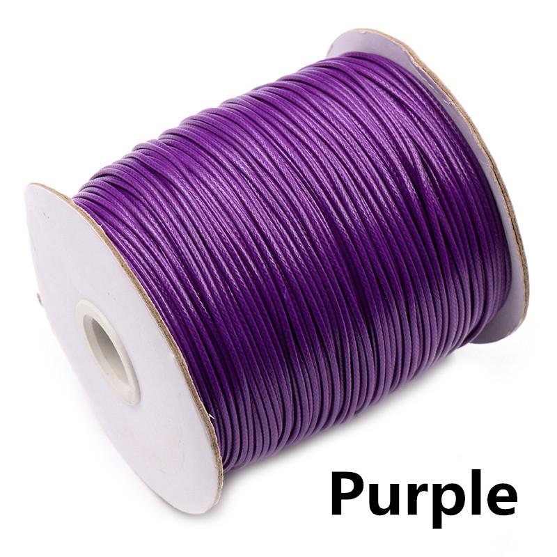 10m/lot 15 Color Leather Line Waxed Cord Cotton Thread String Strap Necklace Rope For Jewelry Making DIY Bracelet Supplies
