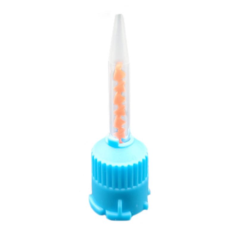 50 pièces/paquet Embouts de mélangeur dentaire Silicone Embouts d'empreinte dentaire jetables Pour laboratoire dentaire Matériau Caoutchouc Tête de mélange de transport