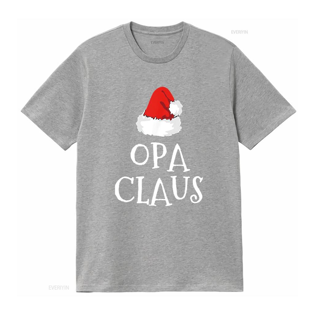 Mens Family Opa Claus Christmas Santa s Hat Matching Pajama T Shirt Black vintage Washed Stylish Soft Comfortable streetwear