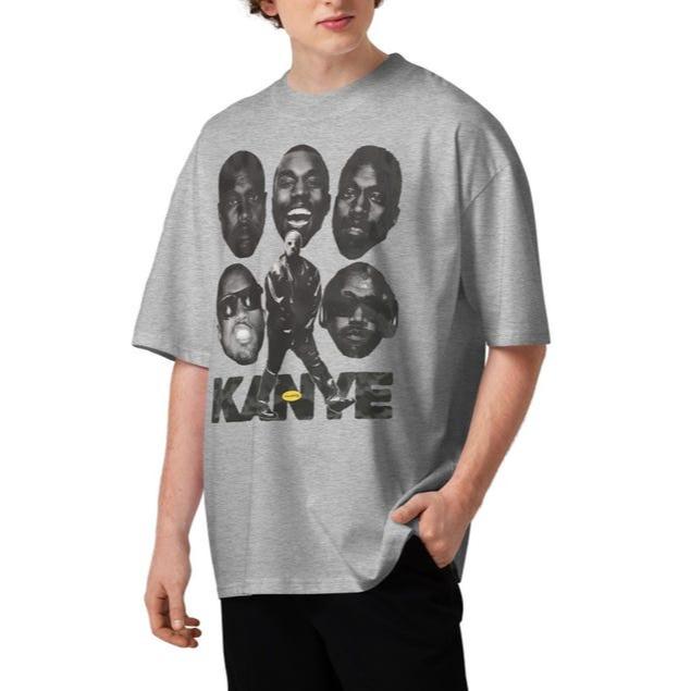 2026 HOT SALE Kanye West Shirt _ Unisex Organic Oversized High Neck T-shirt _ Ye Evolution Graphic Tee Hip Hop Streetwear Oversized Tshirt