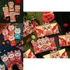 2024 New Year Chinese Zodiac Red Envelope Bag For Spring Festival Celebration Paper Material