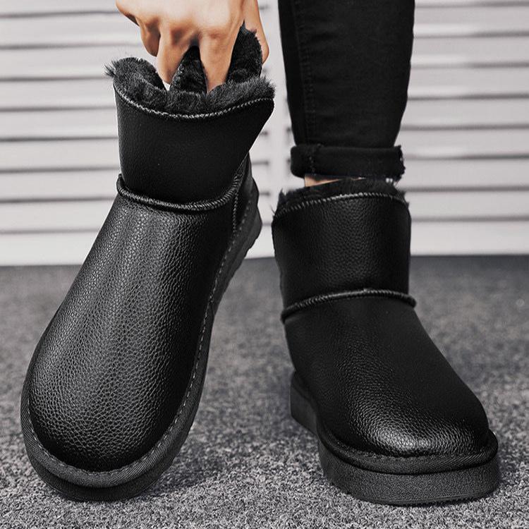 Botas de Nieve de Invierno para Hombre de Talla Grande con Aislamiento de Felpa Grueso Impermeables y Antideslizantes Botas de Algodón de Caña Alta Botas de Algodón
