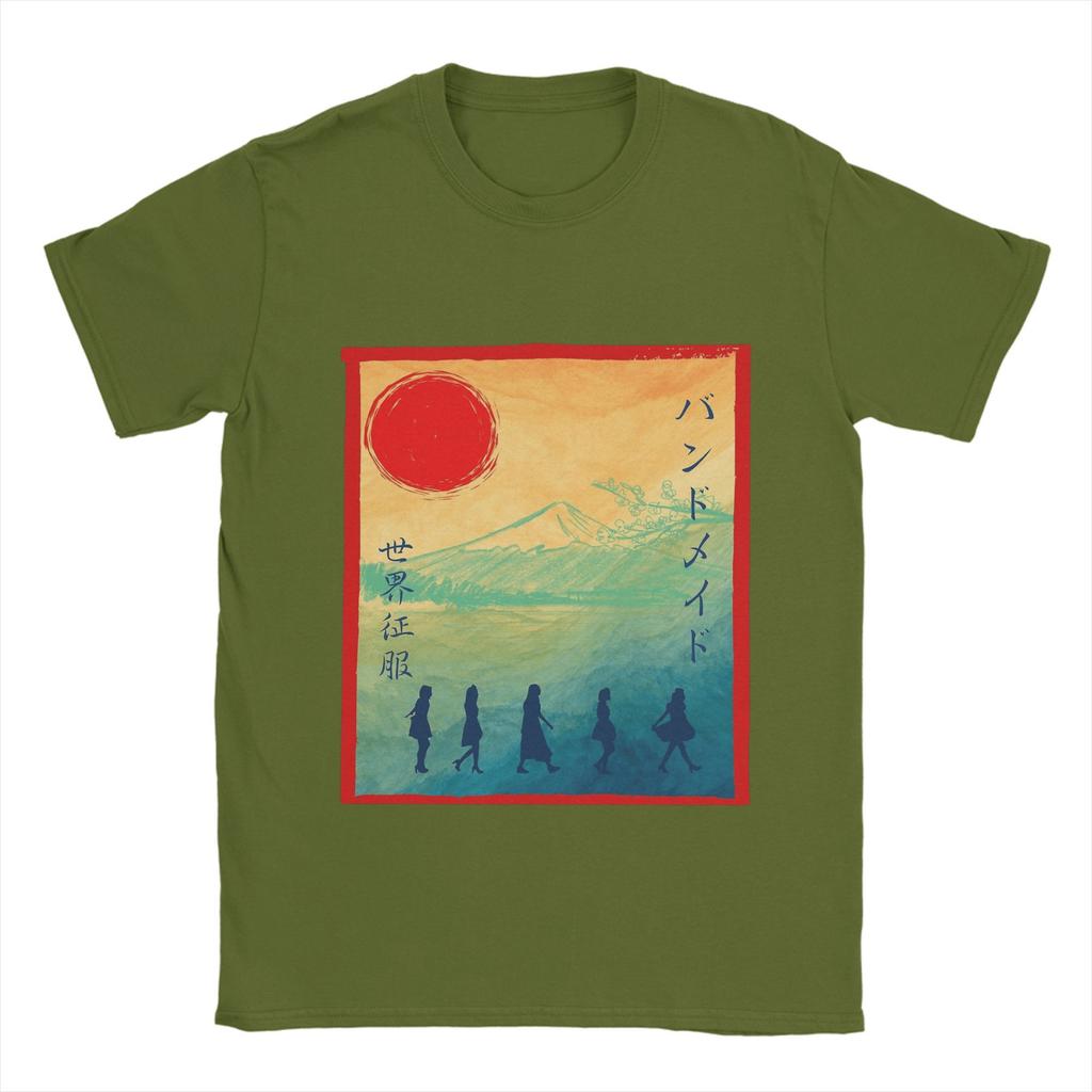 Band Maid Band T-Shirts Herren Reine Baumwolle Freizeit T-Shirt Rundhals T-Shirt Kurzarm Kleidung Übergröße