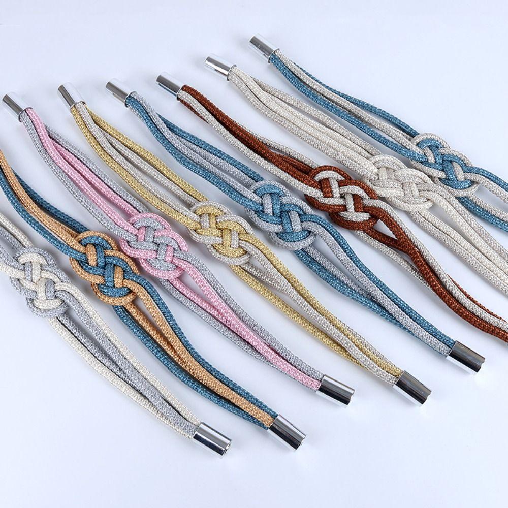 Two-color Braided Curtain Tieback No Installation Chinese Knot Curtain Strap  Curtain Accessories