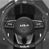 Carbon Fiber Keyring Leather Steering Wheel Cover Anti-Slip Grip For RIO Ceed EV6 EV9 Stinger Forte Niro K9SoulSorentoCerato